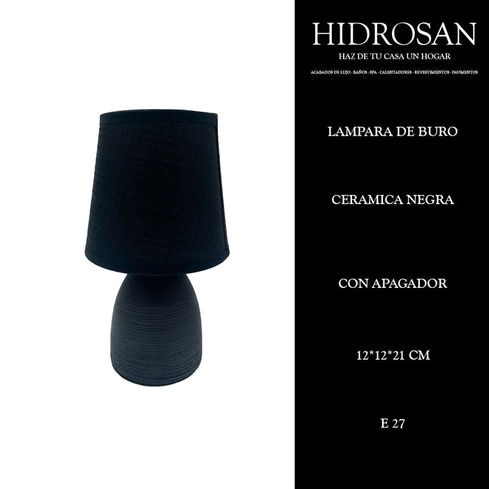 LAMPARA DE BURO CERAMICA 1.5M CABLE CON