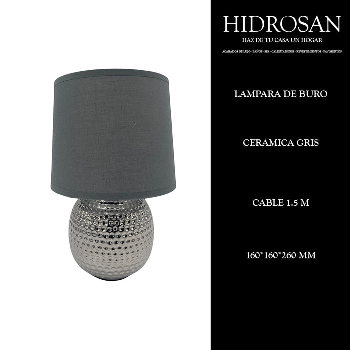LAMPARA DE BURO CERAMICA 1.50M CABLE CON