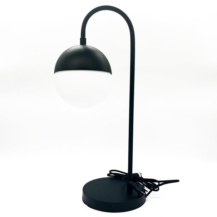 LAMPARA DE BURO METALICO NEGRO MATE Y CR