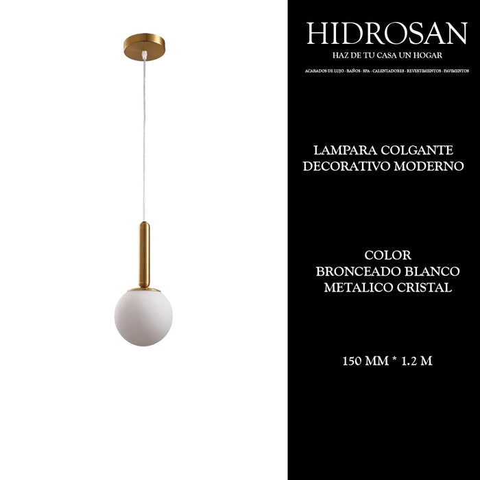 LAMPARA COLGANTE DECORATIVO MODERNO META
