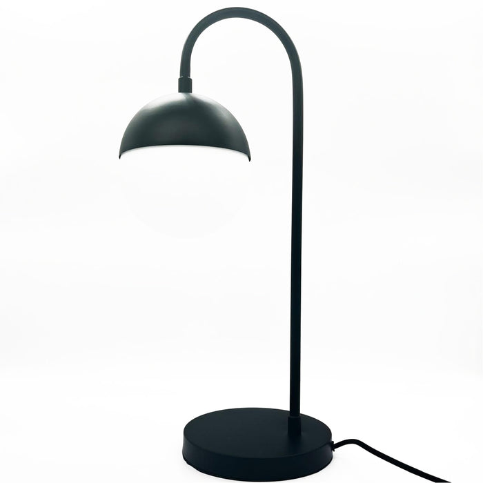 LAMPARA DE BURO METALICO NEGRO MATE Y CR