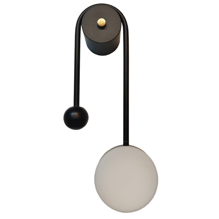 ARBOTANTE MODERNO METALICO NEGRO MATE Y