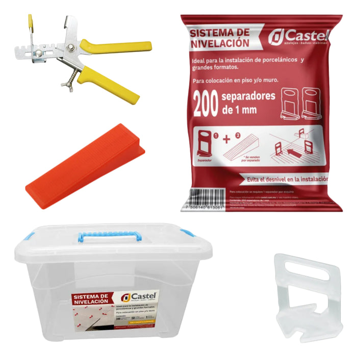 KIT NIVELACION PINZA/50C/200SP 1mm APROX