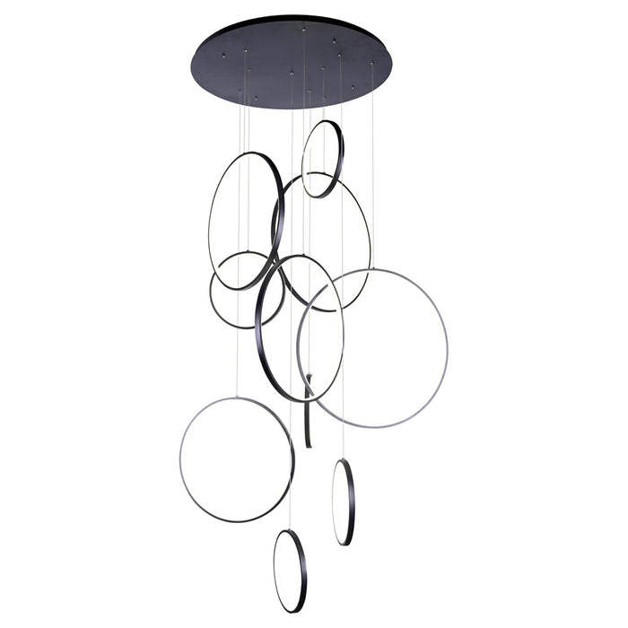 LAMPARA COLGANTE DE TECHO 2+3+5 AROS LED