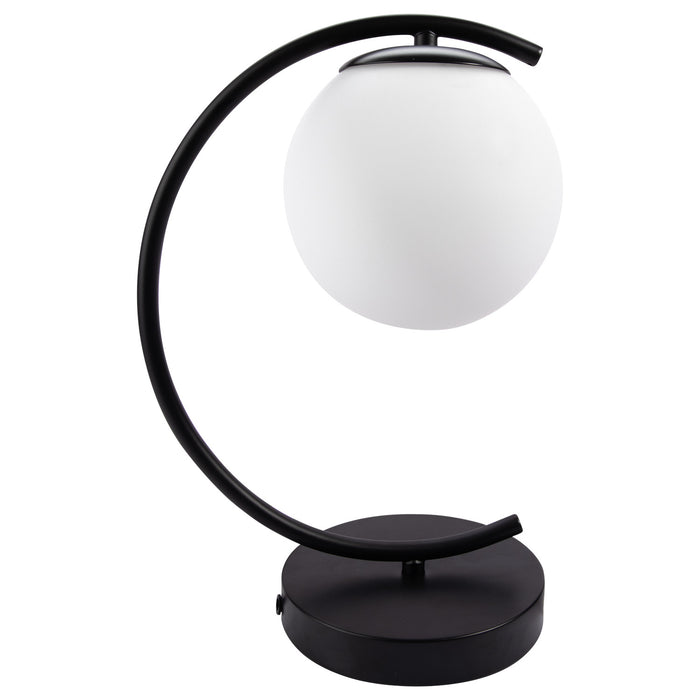 LAMPARA DE BURO METALICO NEGRO MATE Y CR