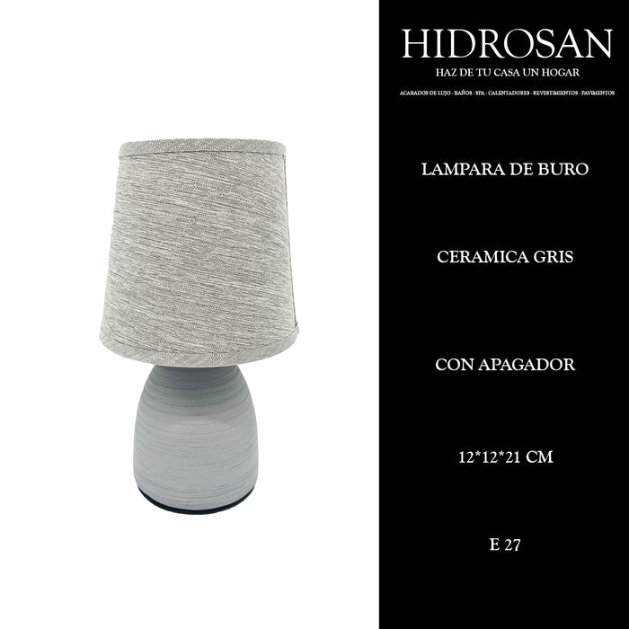 LAMPARA DE BURO CERAMICA 1.5M CABLE CON