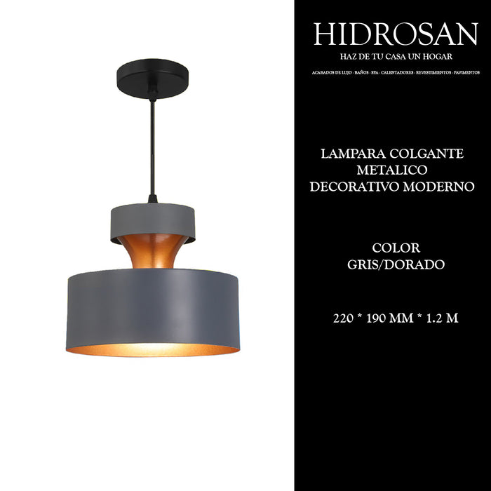 LAMPARA COLGANTE METARICO DECORATIVO MOD