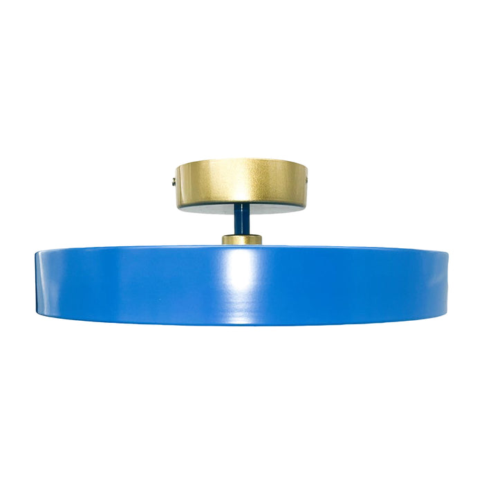 PLAFON LED MODERNO REDONDO METALICO AZUL