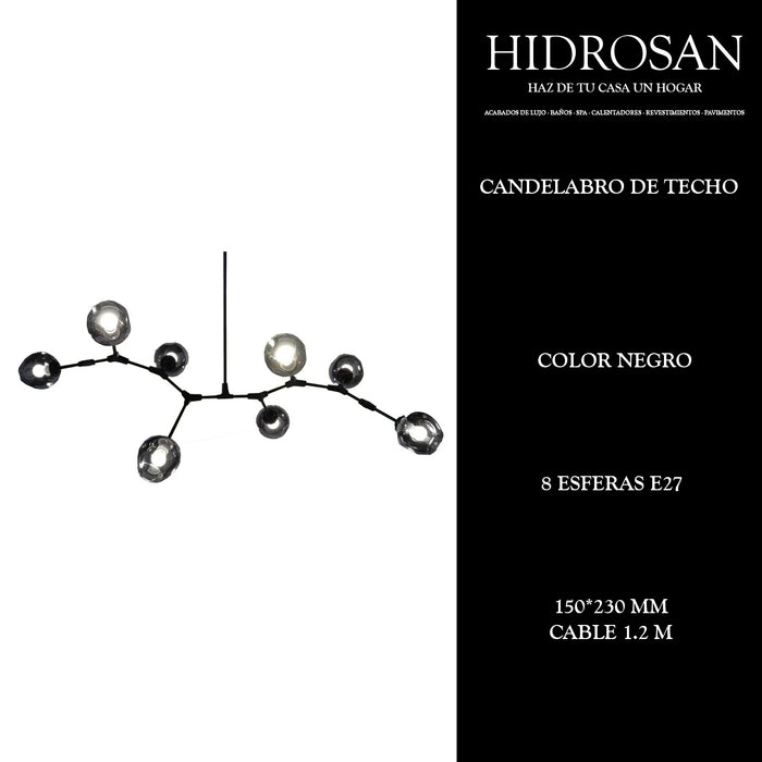 CANDELABRO 8 ESFERAS DE TECHO
8???
?????
