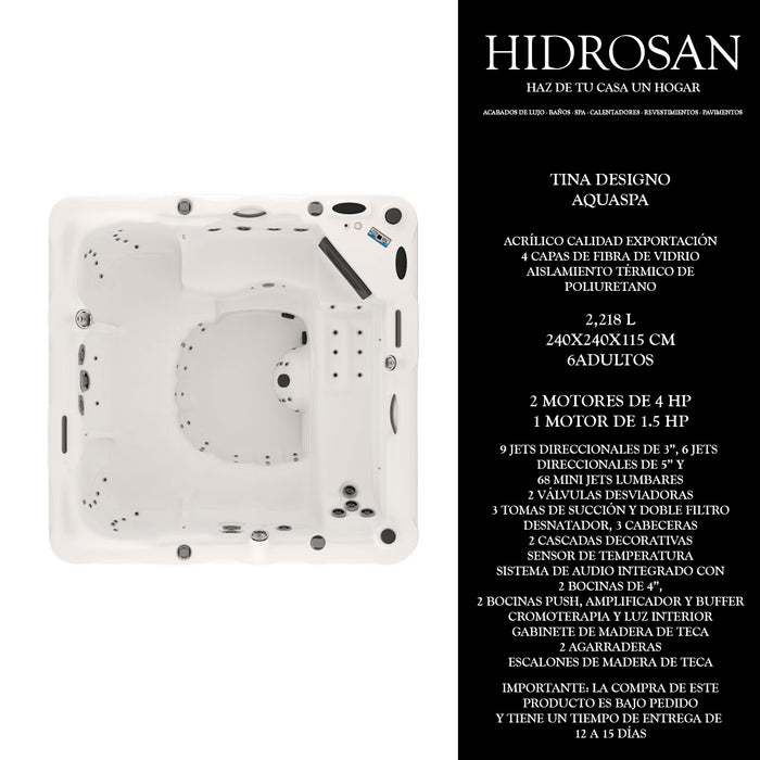 DESIGNO C/GAB TECA 240X240X1.15 PZA SPA