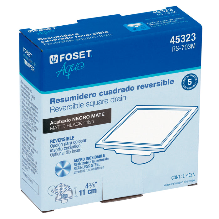RS-703M Resumidero reversible 4', anti o