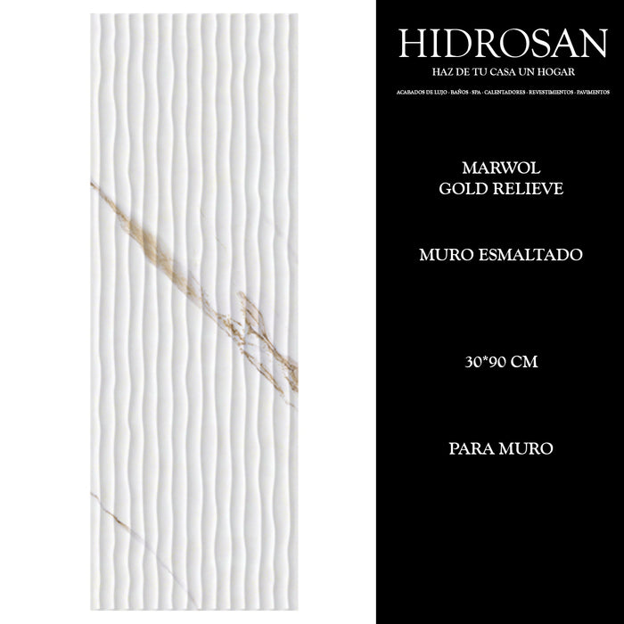 MARWOL GOLD MURO MARWOL RELIEVE 30X90 1.
