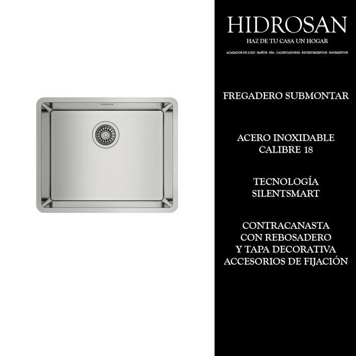 FREGADERO SUBMONTAR BE L-R15 CCRTD 50.40