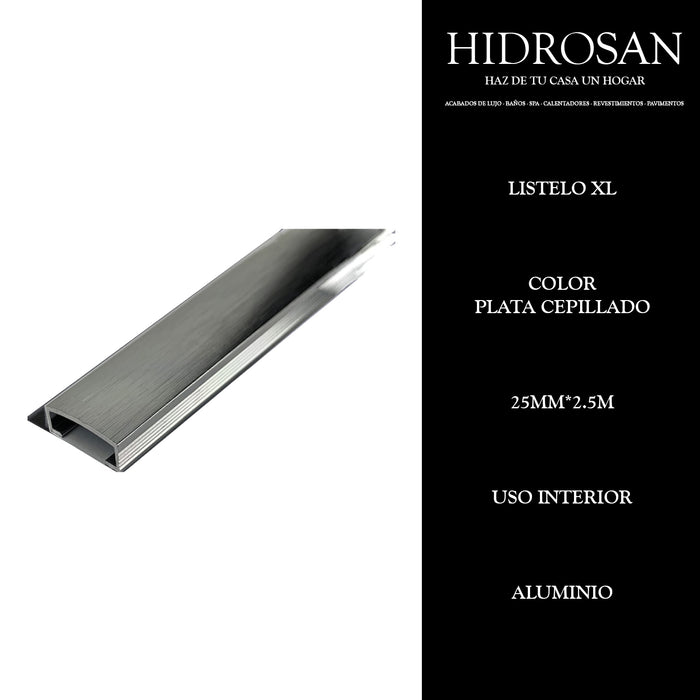 LISTELOS XL  25MMX2.5ML PZA  PLATA CEPIL