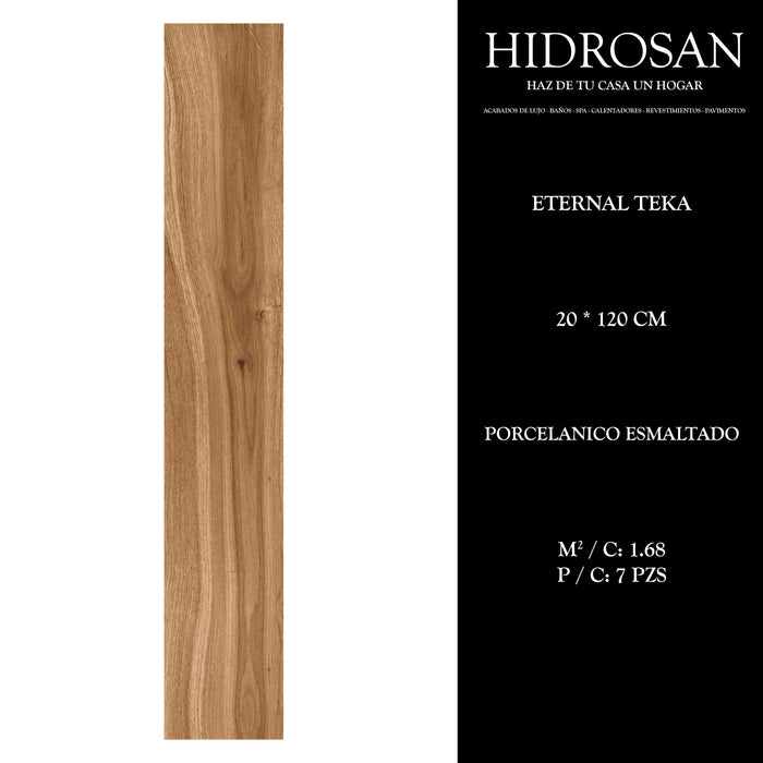 ETERNAL REC TEKA 20X120 PORC ESM REC 1.6