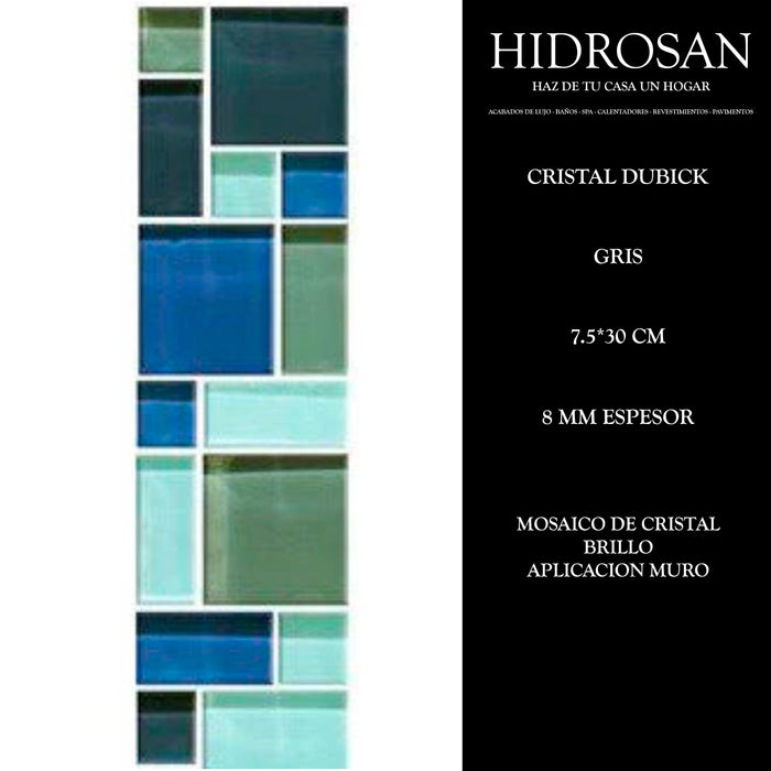 DUBICK CRISTAL BR 8MM 7.5X30 GRIS PZA CS