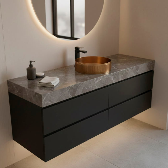 IRON BRONZE LAVABO CERAMICA 400X120 PZ C