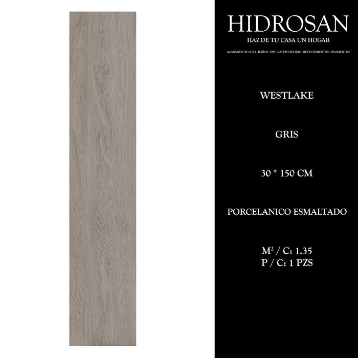 WESTLAKE Rec GRIS 30x150 POR ESM MATE 1.