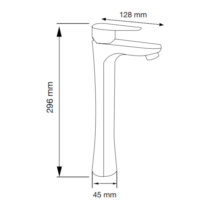 BOTICELLI MONOMANDO LAVABO ALTO 60.0002