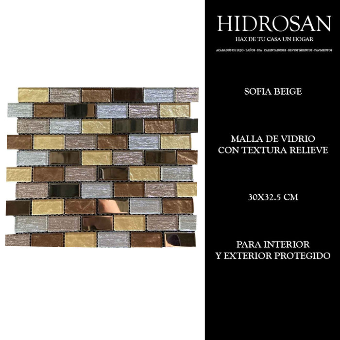 SOFIA BEIGE MALLA 32.5X30 PZA DH