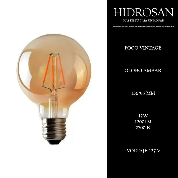 G95?? FOCO VINTAGE GLOBO 12W/127V 95MM 1
