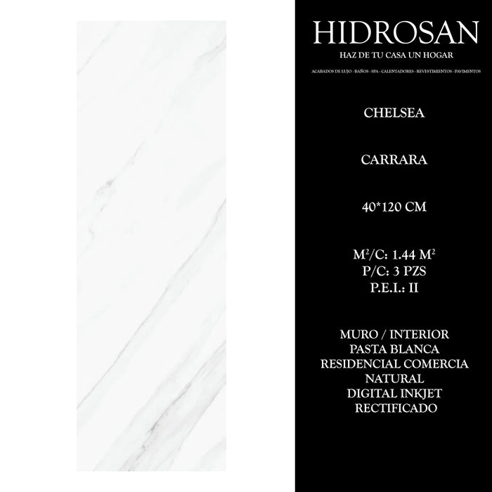CHELSEA PB N R DI(ES 40X120 CARRARA 1.44