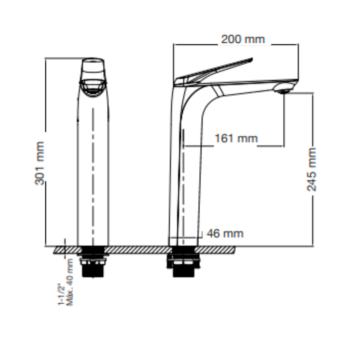 BONATI M-MANDO LAVABO ALTO 78.0102G PZ C