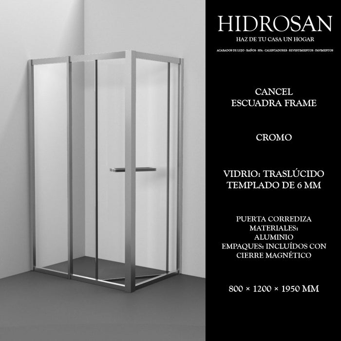 ESCUADRA FRAME CANCEL 8MM 800X1200X1950