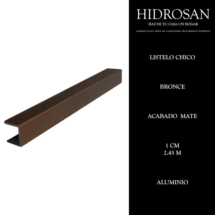 LISTELO 1 cm CHICO 36 2.45 ALUMINIO BRON