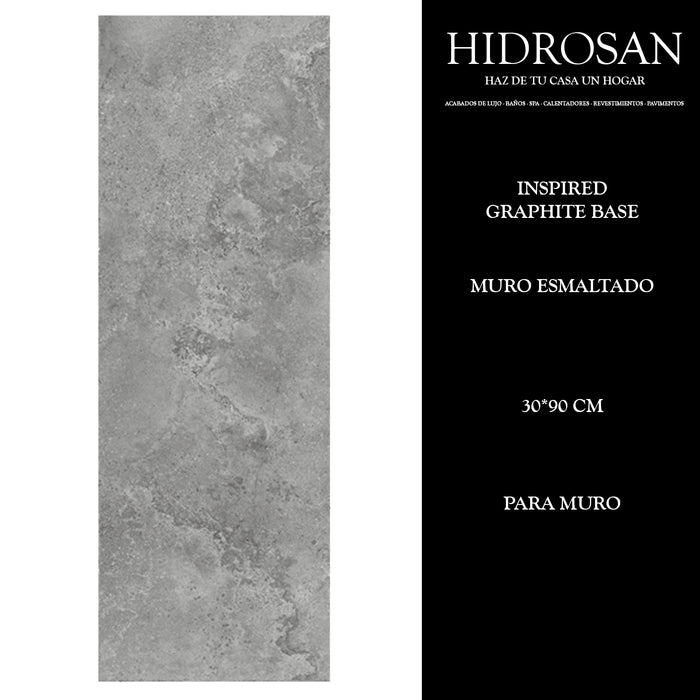 INSPIRED GRAPHITE MURO BASE 30X90 1.35 C