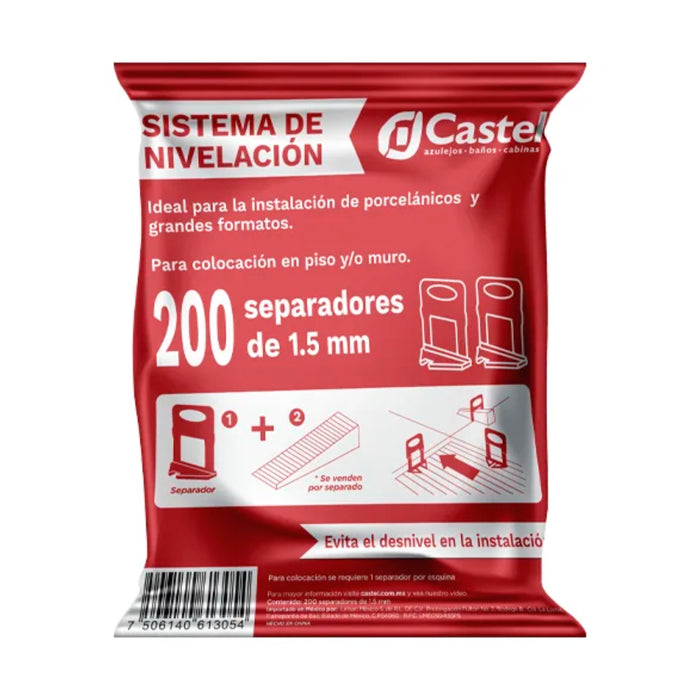 SEPARADORES NIVELANTES 1.5MM 200 PZA CST
