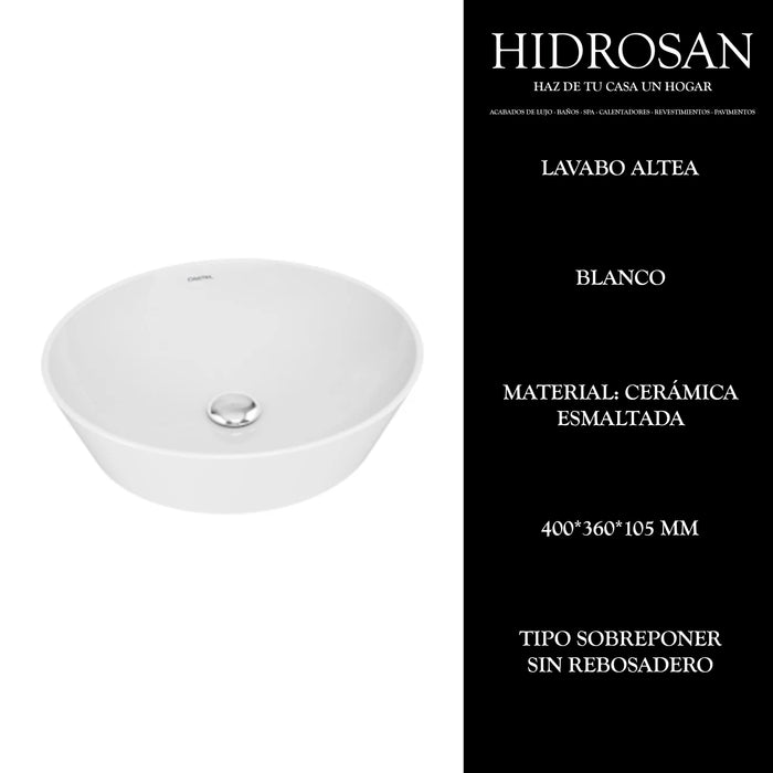 ALTEA LAVABO REDONDO 400X360X105 PZ CST