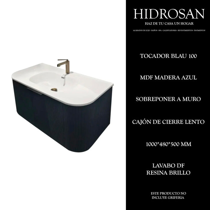 BLAU 100 TOCADOR INCLUYE LAVABO 1000X480
