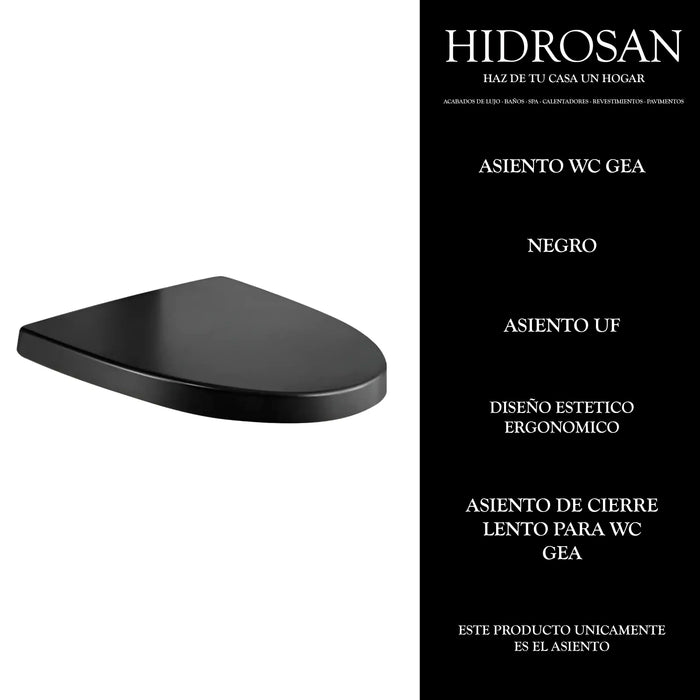 ASIENTO WC GEA NEGRO CST