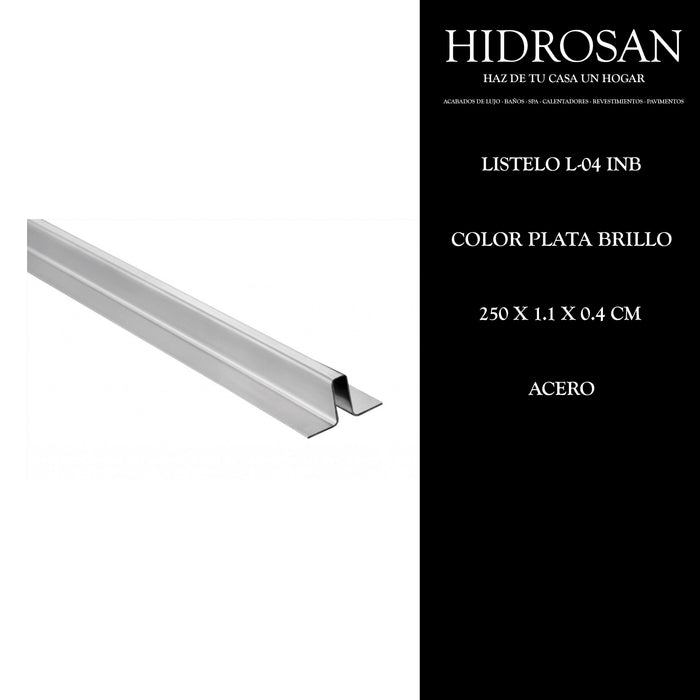LISTELO L-04INB 2.5 BRILLO PZA CST (++