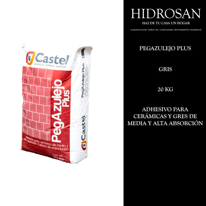 PEGAZULEJO PLUS 20 K 3305 GRIS PZA CST 3