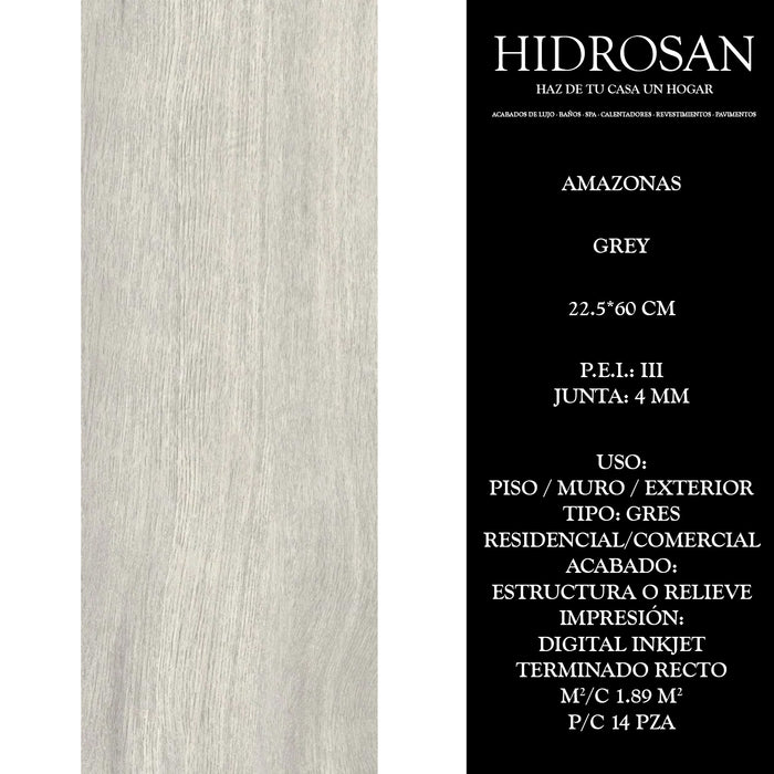 AMAZONAS GREY G N TR AT DI(MX 22.5X60 14