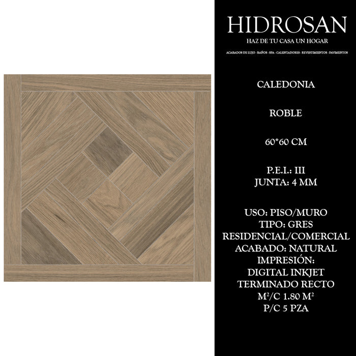 CALEDONIA ROBLE G N TR AT DI(MX 60X60 5P