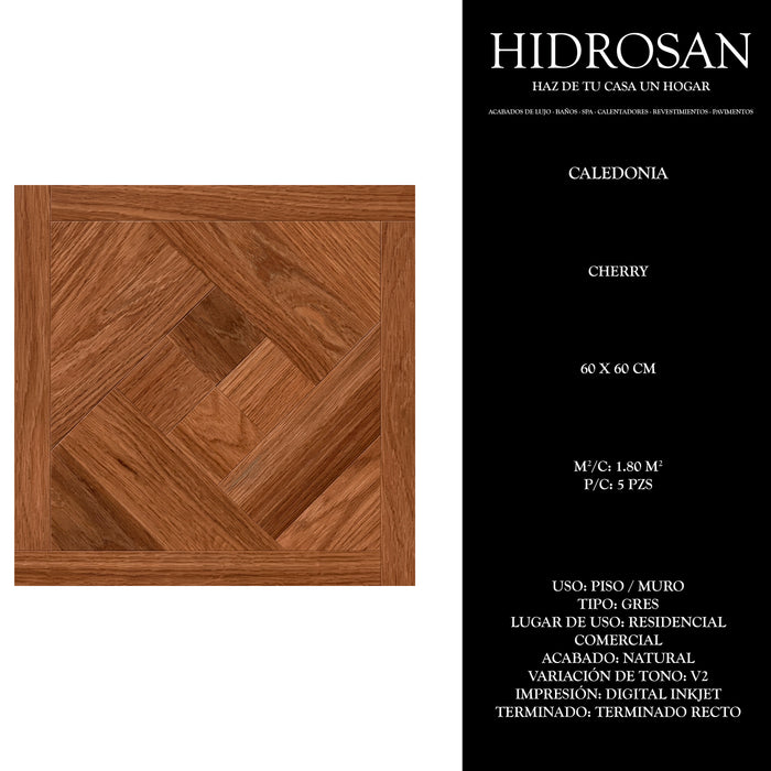 CALEDONIA 60X60 CM 5 PZS 1.80 M2 NAT