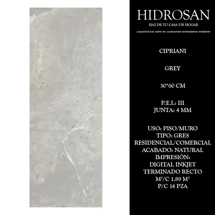 CIPRIANI GREY G N TR AT DI(MX 30X60 11P