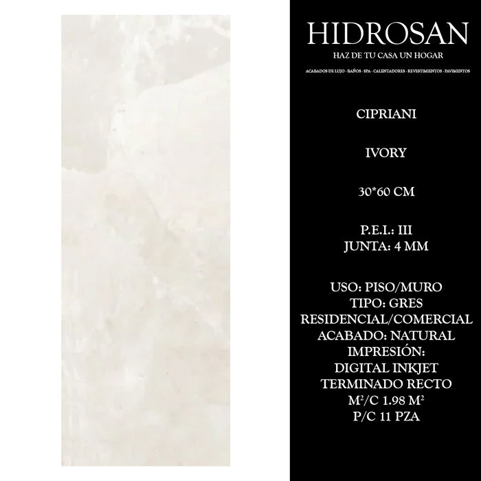 CIPRIANI IVORY G N TR AT DI(MX 30X60 11P