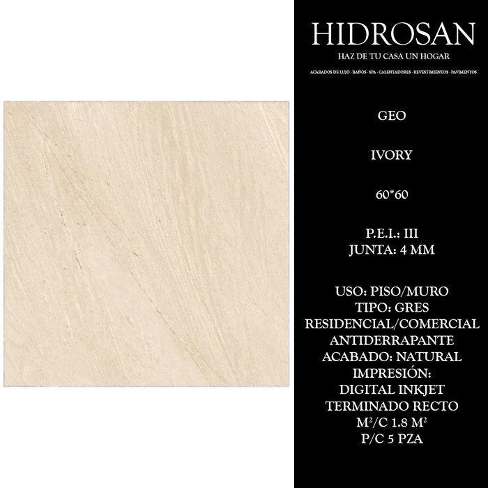 GEO IVORY G N TR AT DI(MX 60X60 5P 1.80