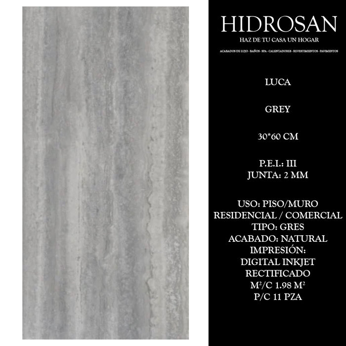LUCA GREY G N TR AT DI(MX 30X60 11P 1.98