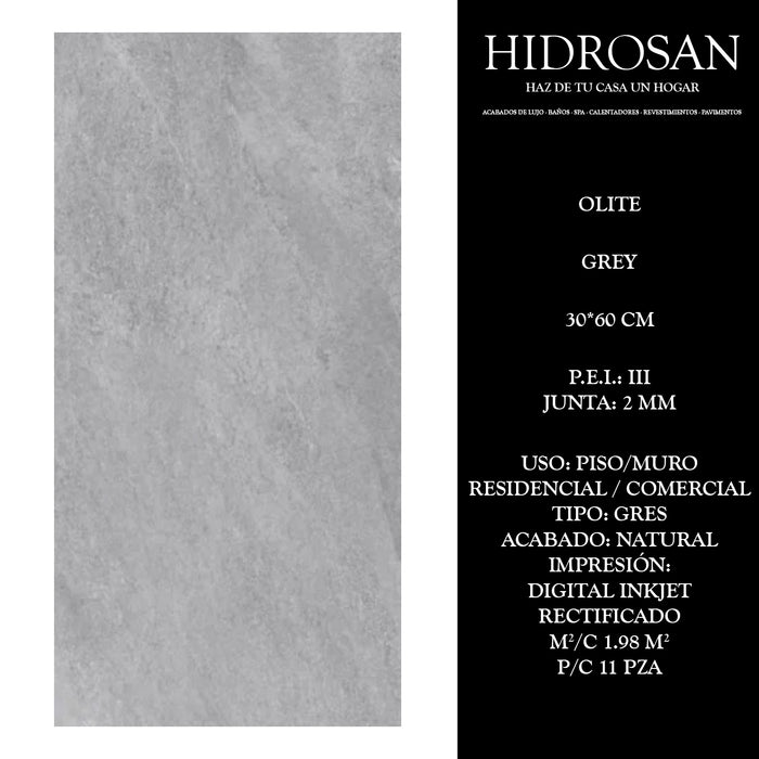 OLITE GREY G N TR AT DI(MX 30X60 11P 1.9