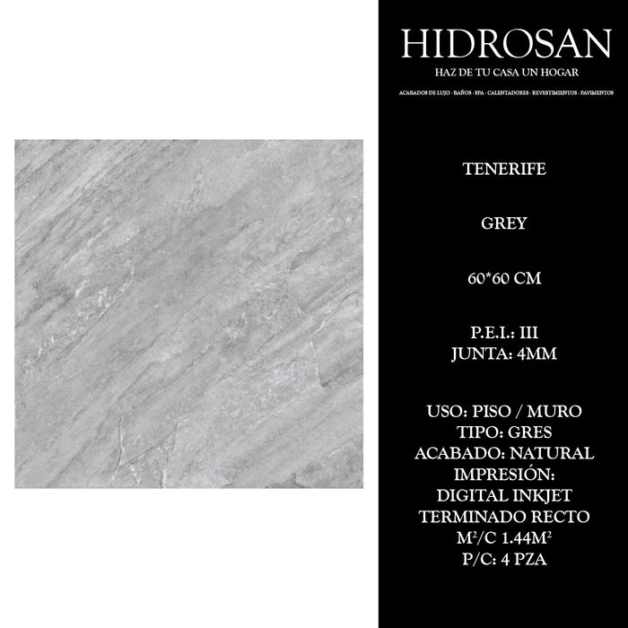 TENERIFE GREY G N TR AT DI(MX 60X60 4P 1