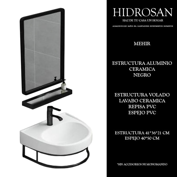 MEHIR TOCADOR EMPOTRAR FABRICADO EN ALUM