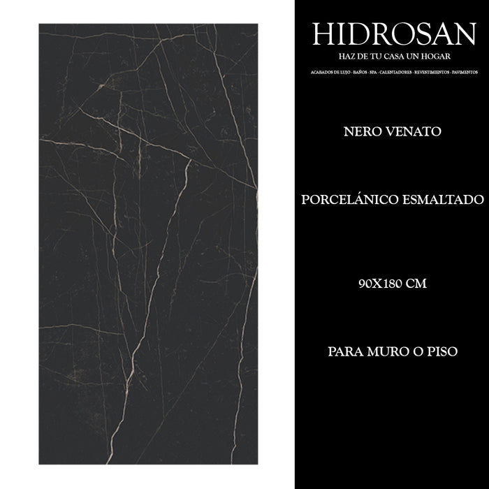 NERO VENATO VENATO PORC ESM PUL 90X180 4