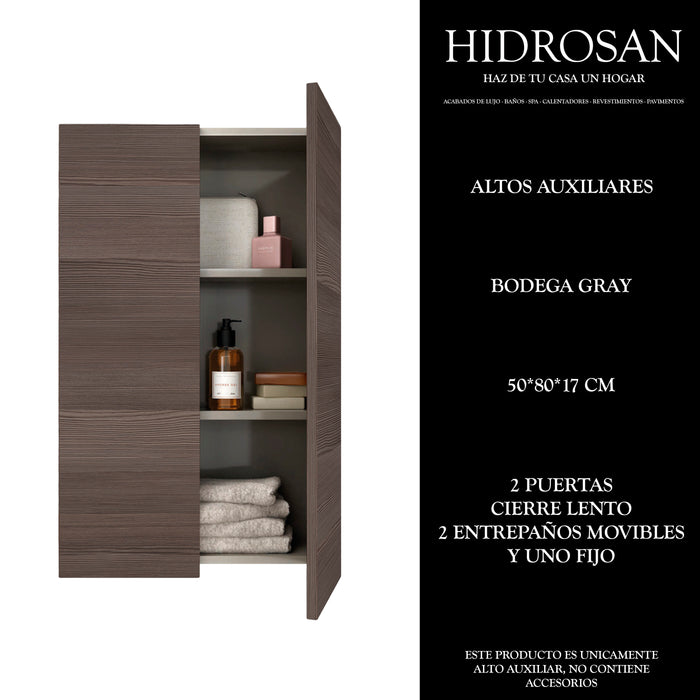 ALTOS AUXILIARES BODEGA GRAY 50X80X15