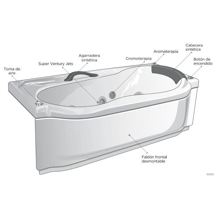 HOTELERA 2000 C/FAL C/H 151X76X32 PZA AQ