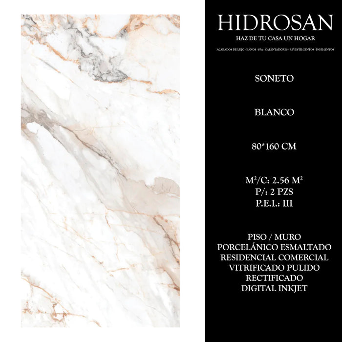 SONETO VP R DI 80X160 2.56 CJA 2P CST